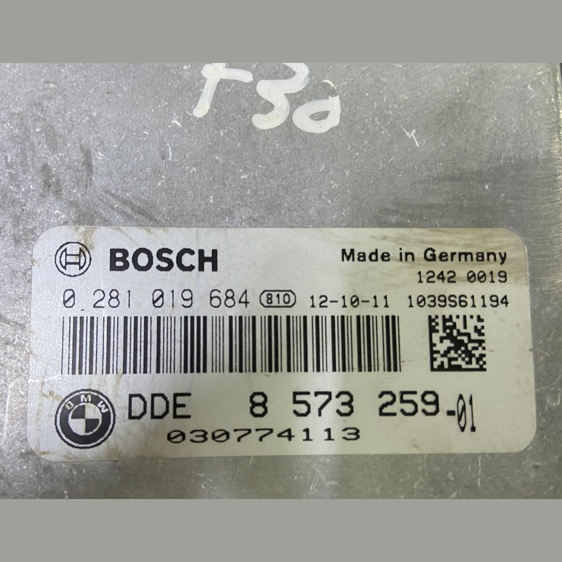 OEM BMW 320d N47N F30 2013 ENGINE CONTROL UNIT ECU KIT DDE 8573259 BOSCH