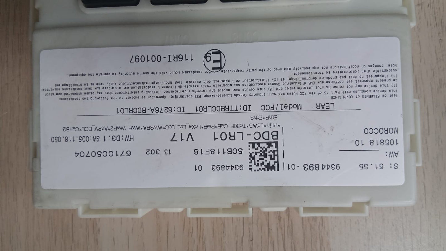 OEM BMW X5 F15 F16 F85 F86 Body Control Module BDC BDM 9344893