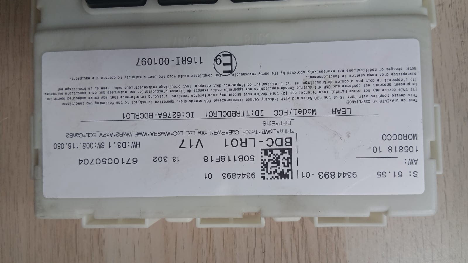 OEM BMW X5 F15 F16 F85 F86 Body Control Module BDC BDM 9344893