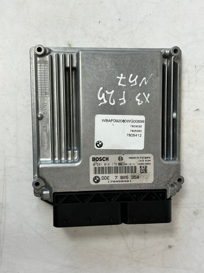 2007-2008 BMW X3 F25 N57 Engine Control Unit ECU SET DDE+EWS+1KEY 7805350 