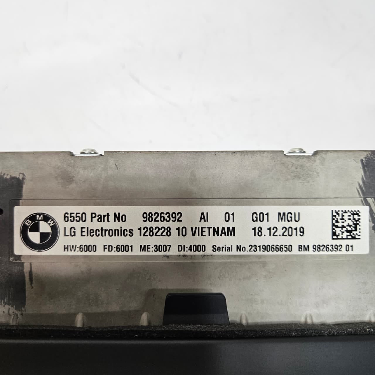 2018-2020 BMW X3 G01 X4 G02 Central Information Display 10.25 9826392