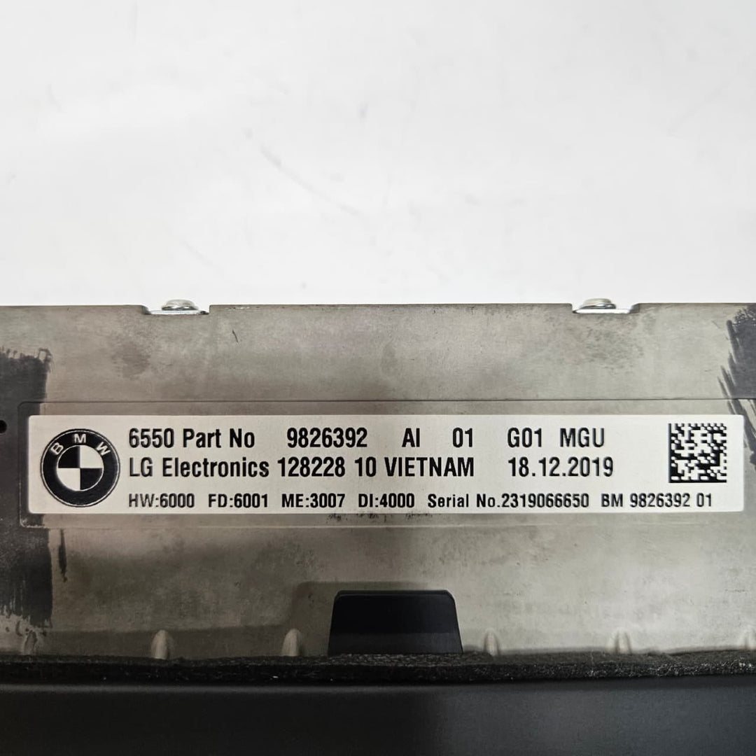 2018-2020 BMW X3 G01 X4 G02 Central Information Display 10.25 9826392