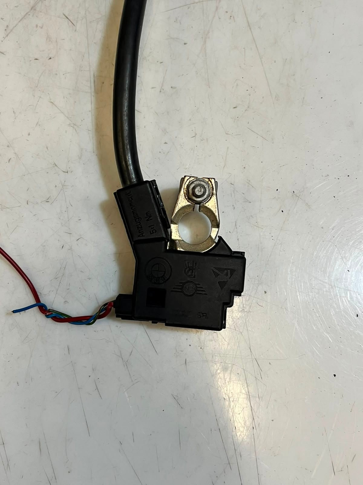 2012-2018 BMW 5 Series F10 and F11 LCI 650i Negative Battery Cable 9253082 OEM