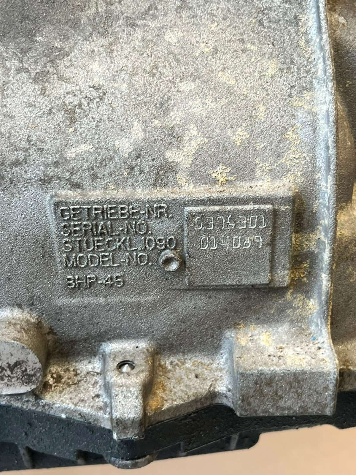 2012 BMW 3 Series F34 GT 320i N20 GA8HP45Z Automatic Trans Gearbox 8601701
