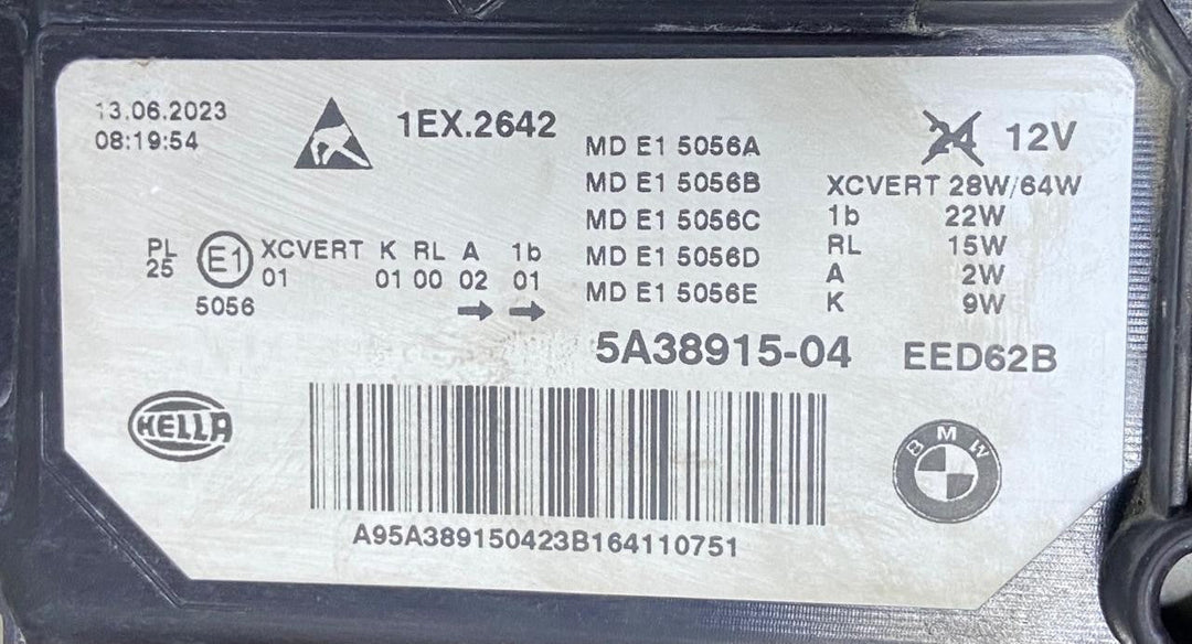 OEM BMW G30 G38 Head Light Assembly LED Left Side ECE 5A38915 Lightly Used Item