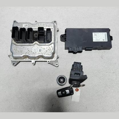 2010-2015 BMW X1 Engine Control Unit ECU Set 7639375 X1 E84 2009-2015 N20 