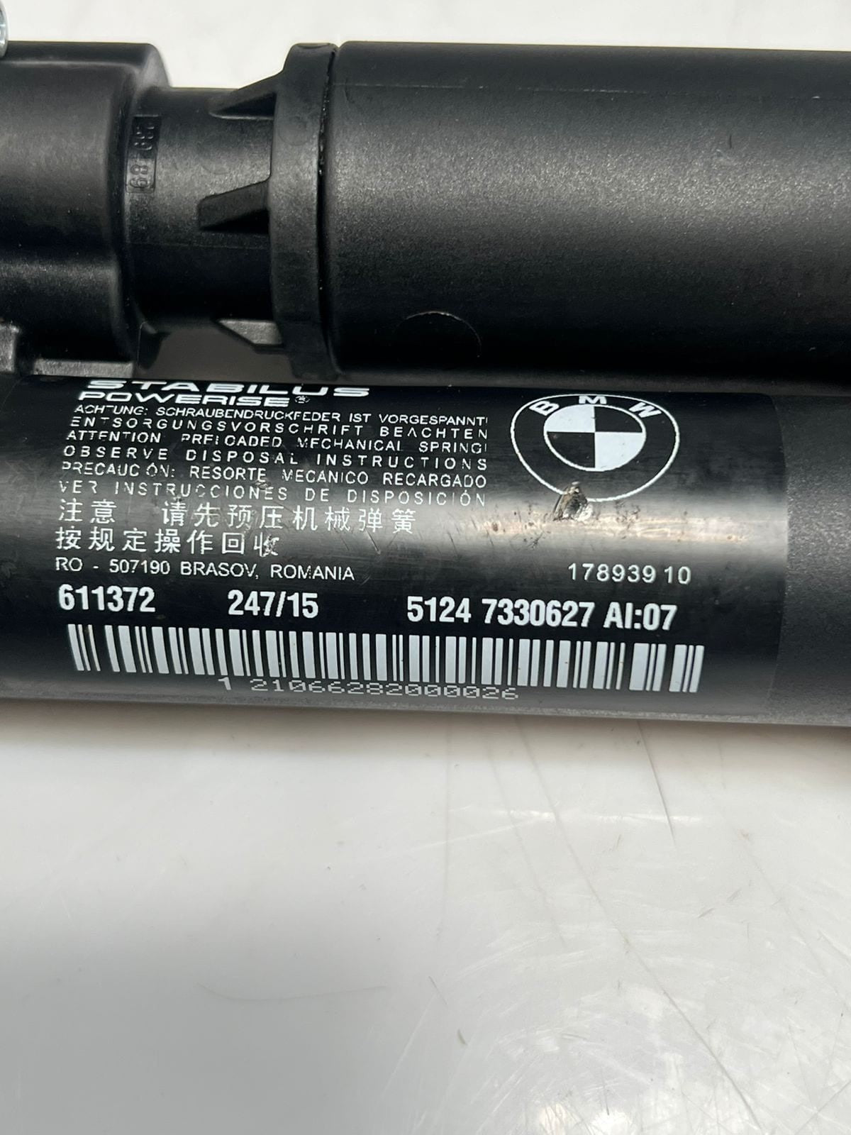 BMW F36 3 4 Series Gran Coupe Tailgate Strut REAR Left Electric 7330627 OEM