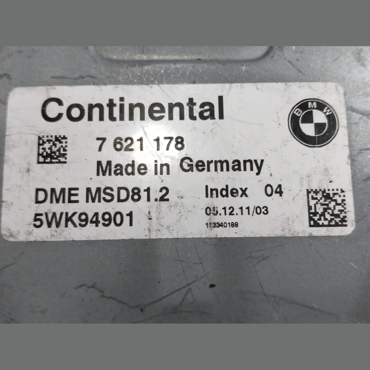 BMW E81 E87 LCI E90 N43 120i 320i 170HP ECU ONLY DME MSD81.2 7621178
