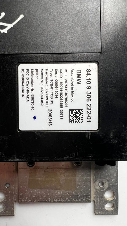 2013 BMW M5 528i F10 5' Telematics Communication Control Module 9306222