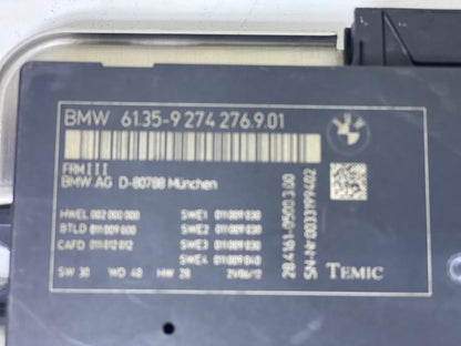 2009-2016 BMW 535i F07, F18, F10, F11,FOOTWELL LIGHT CONTROL MODULE FRM3 9274276