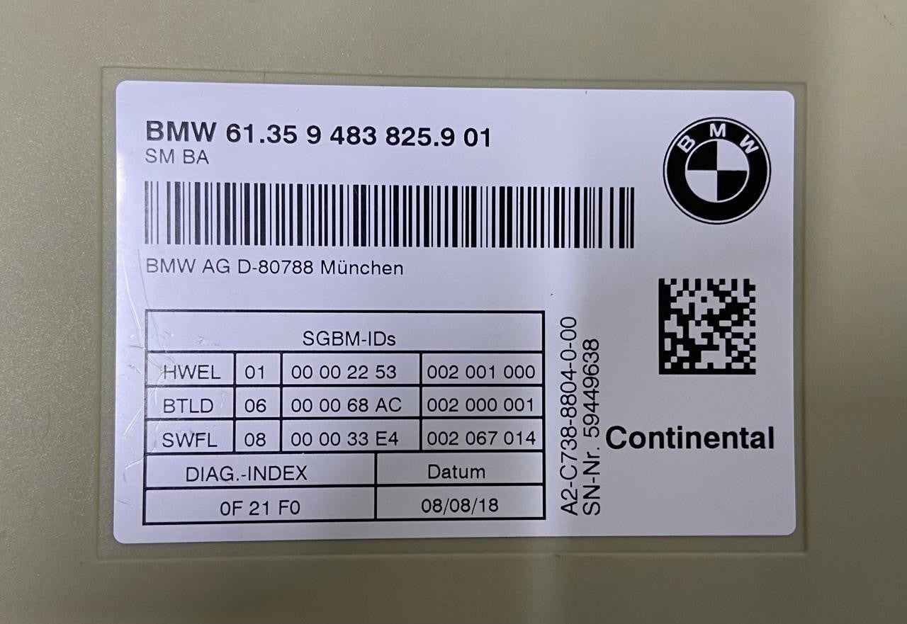 OEM BMW F30 320i FRONT LEFT DRIVER SEAT MEMORY CONTROL MODULE 9483825