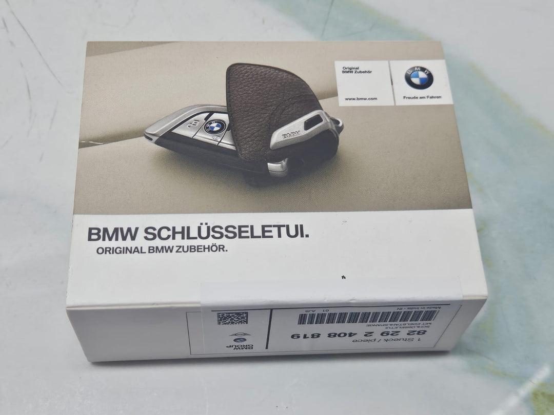 Genuine BMW F40 G20 G30 Leather Key Case With Stainless Steel Clip 82292408819