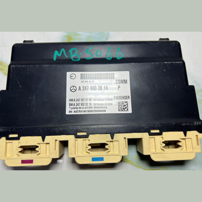 17-19 Mercedes Benz W247 B-Class Passenger Seat Control Module A247 9003814 OEM
