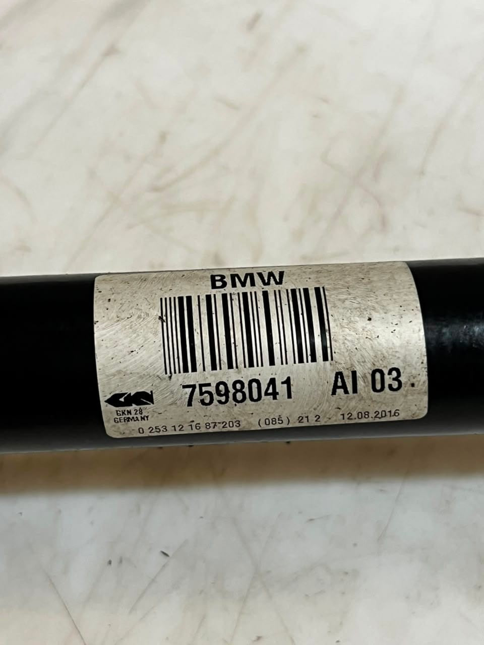 2012-2016 BMW X3 F25 X4 F26 Rear Left Drive shaft AXLE 7598041 OEM