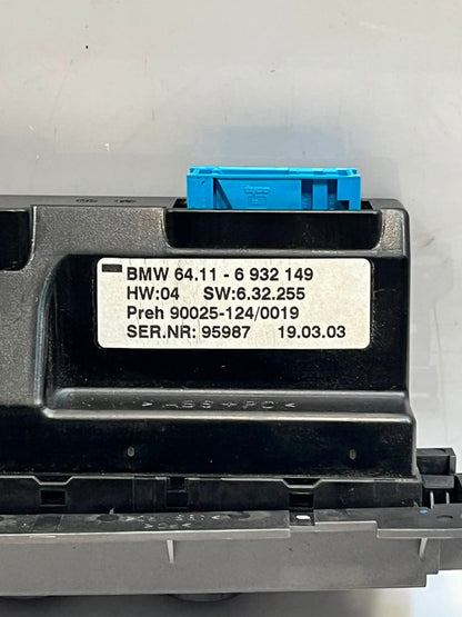 2003 BMW 745i E65 E66 E67 AIR CONDITIONING Climate Control Unit 6932149 OEM