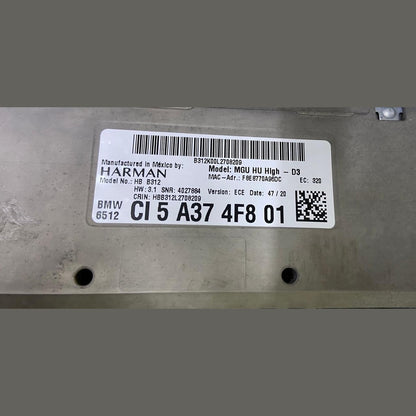 OEM BMW 3 G20 Radio Navigation Multimedia Head Unit 5A374F8 MGUF Harman 5A374F8