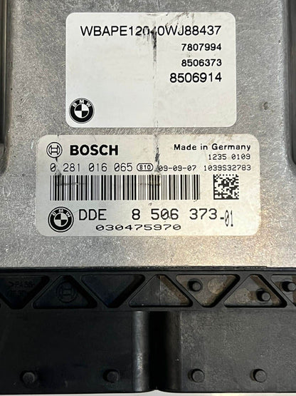 2008-2010 BMW X3 E83 N47 Engine Control Unit ECU SET DDE+ EWS+ 1KEY 8506373