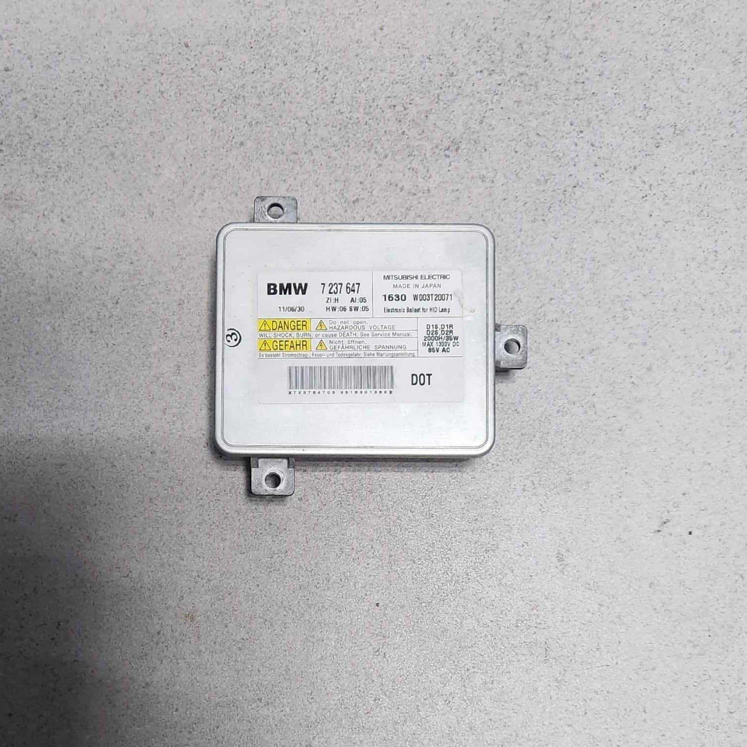 2010-2015 BMW X1 Xenon Headlight Control Ballast 7237647 E90 F10 F11 F01 F07 X1 