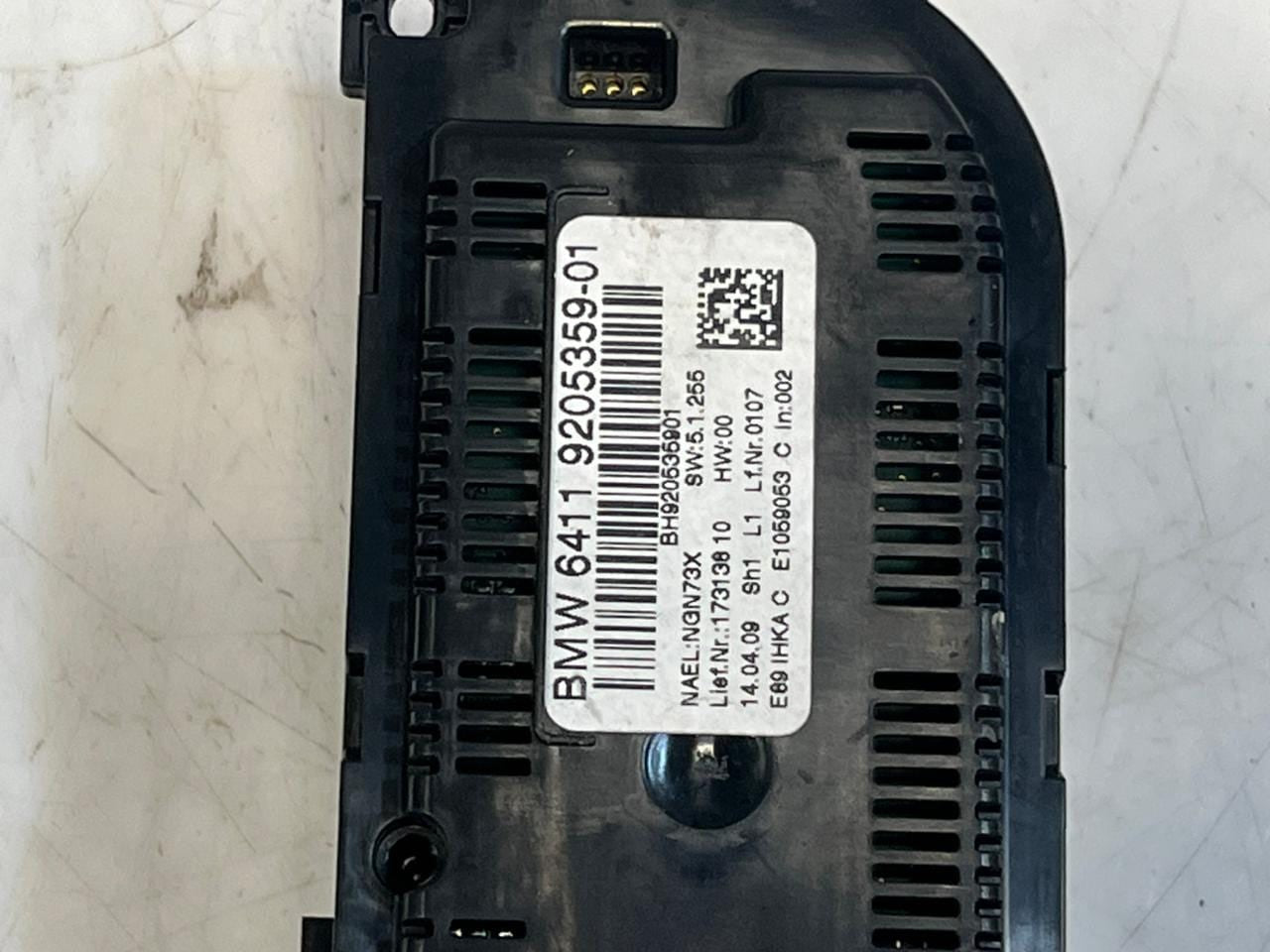 2009-2016 BMW Z4 E89 35IS Automatic Air Conditioning Control Unit 9205359 OEM