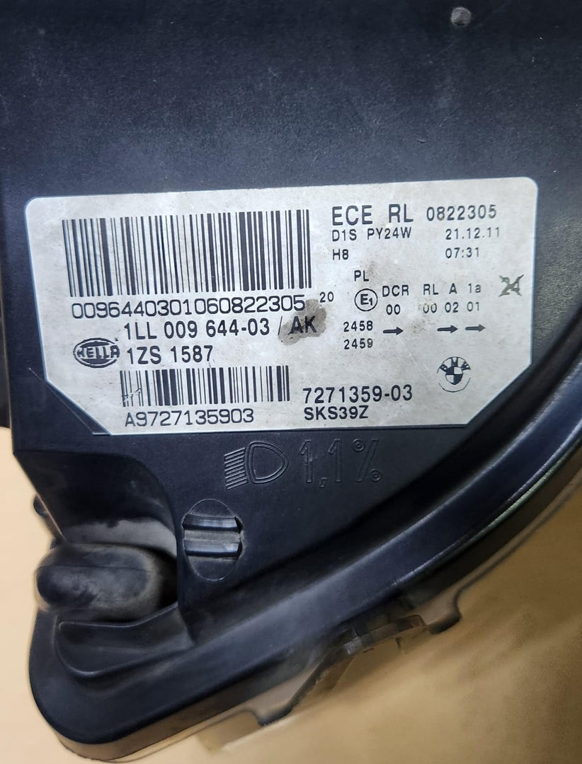 2008-2014 BMW X6 Left Headlight 7271359 X6 E71 XENON ECE