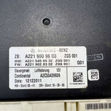 10-13 Mercedes S400 Air Suspension Control Module A2219009603 S-Class W221 W216
