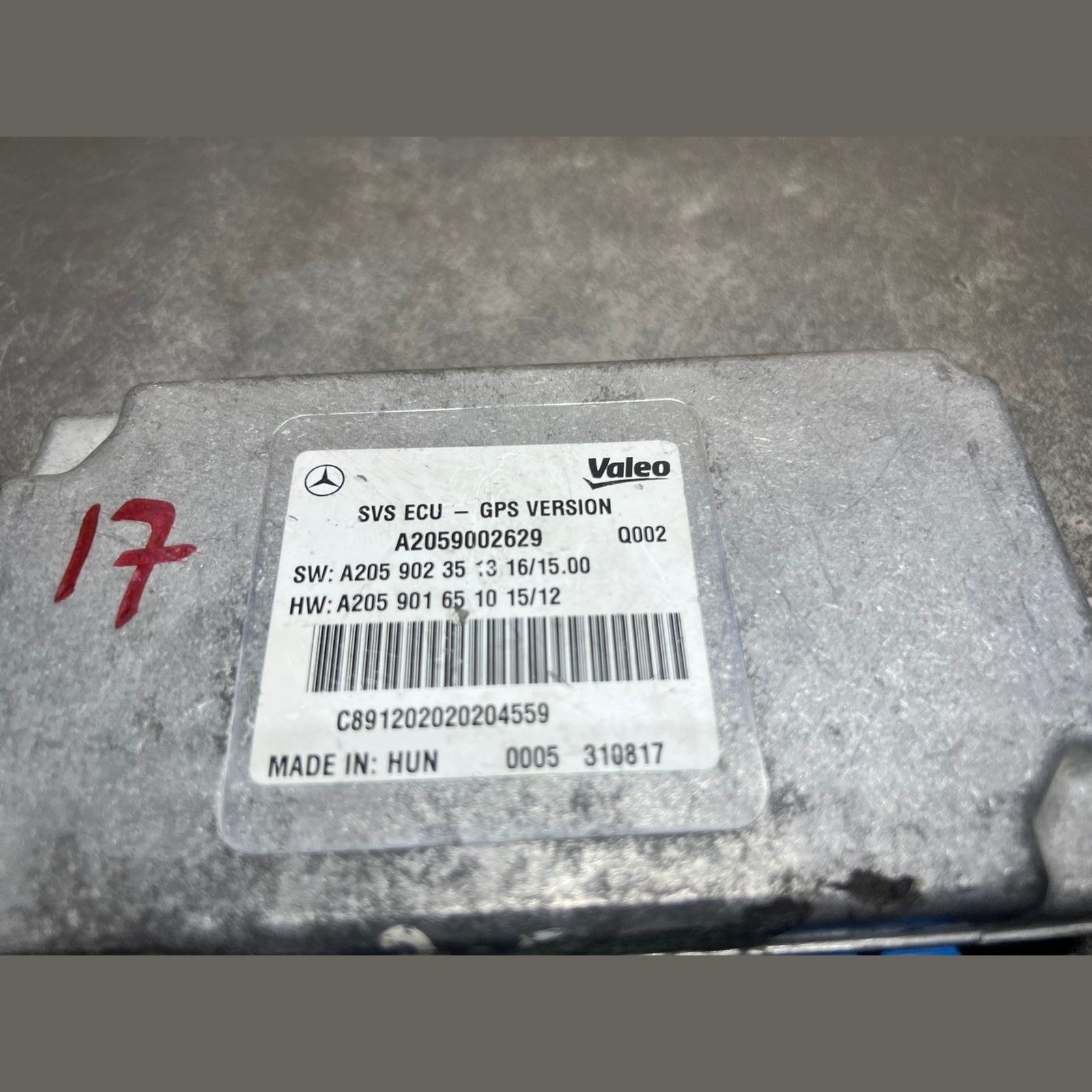 15-20 Mercedes W205 Surround View Camera Control Module  A205 9002629 OEM