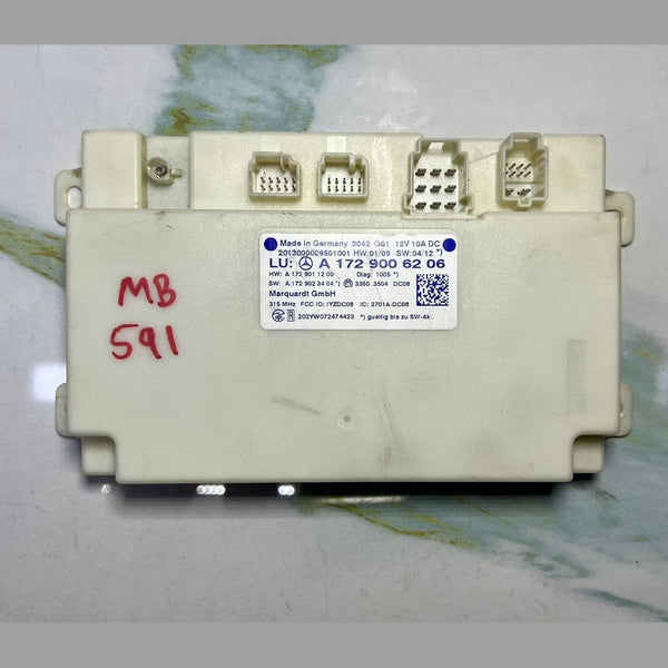 2010-2015 Mercedes-Benz C250 Keyless Go Entry Control Module A1729006206 C-Class