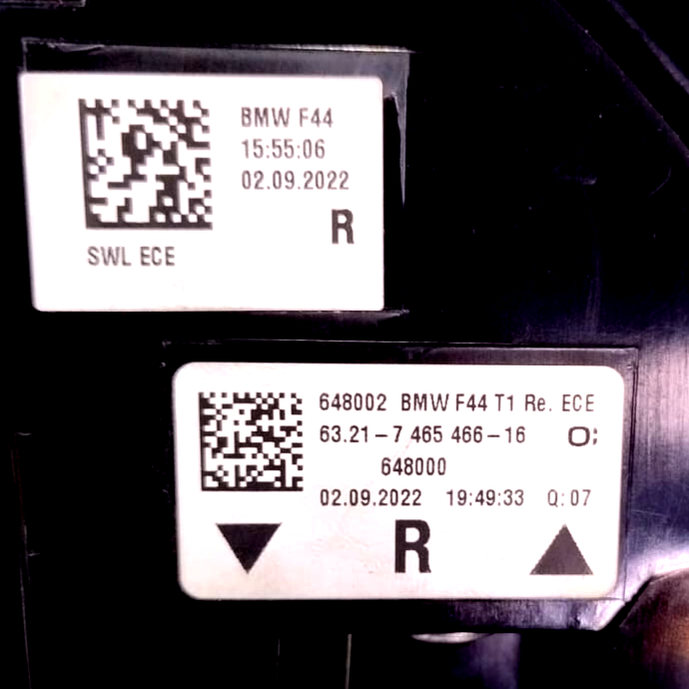 GENUINE BMW 2 SERIES F44 REAR RIGHT DRIVER SIDE OUTER LED TAIL LIGHT 7465466