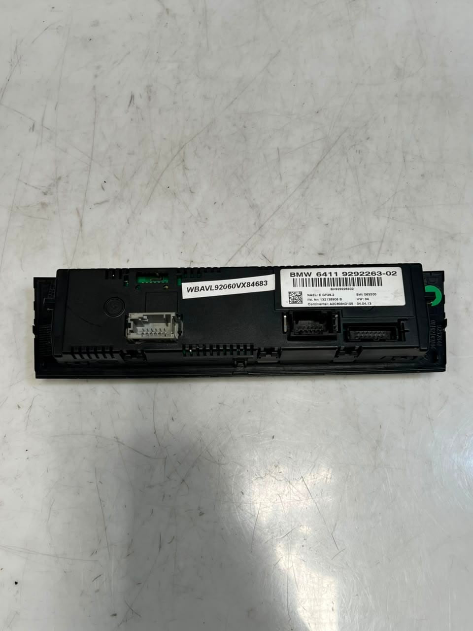 2013-2015 BMW X1 E84 E81 E87 E90 E91 Climate HEATER Control UNIT Panel 9292263