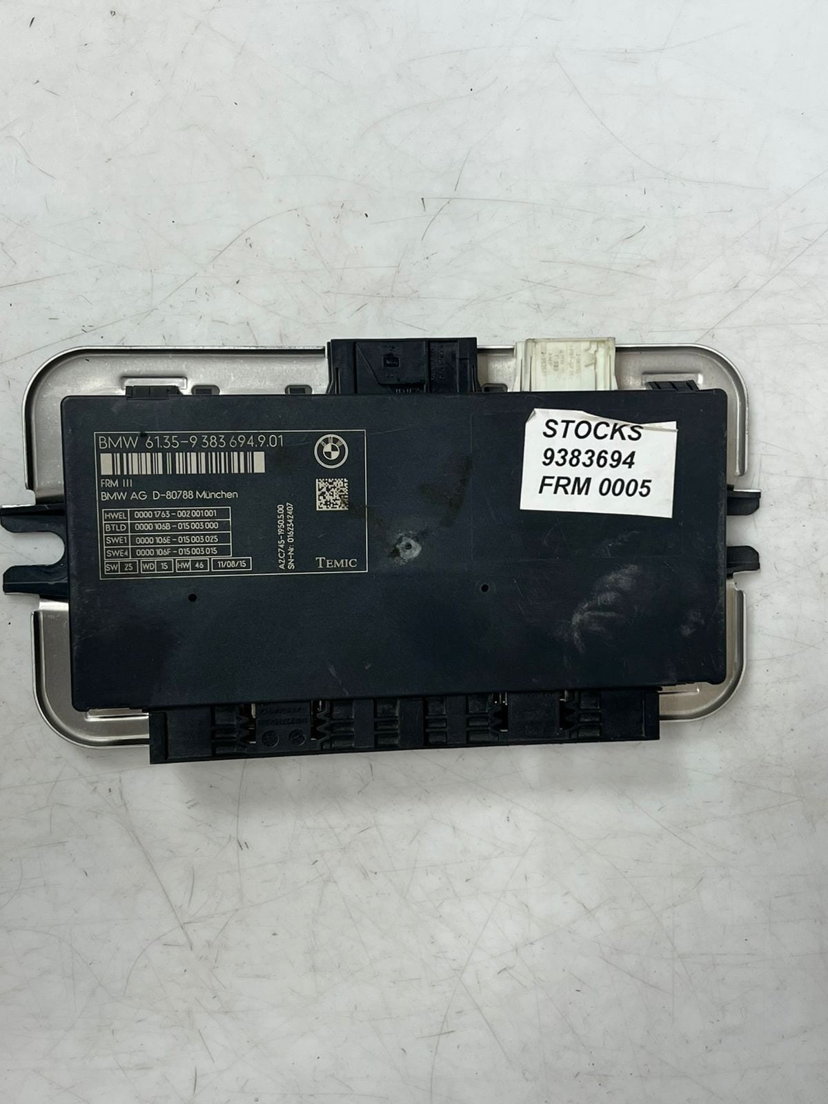 2011-2016 BMW X4 F26 FRM III 528i Footwell Light Control Module 9383694 OEM