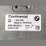 BMW  X1 E84 N52 ENGINE CONTROL UNIT MODULE ECU ONLY - 7624048