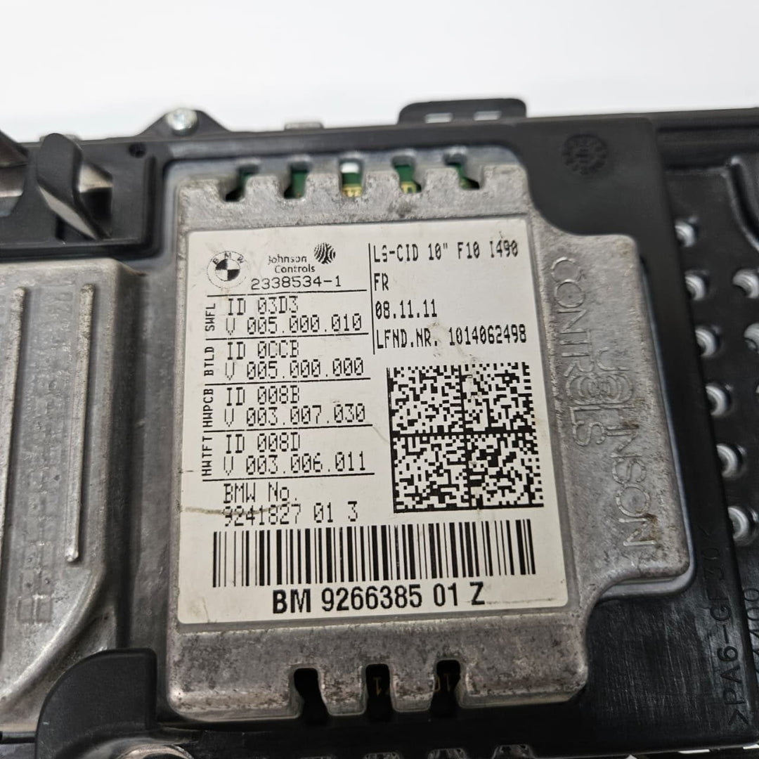 2014-2016 BMW 5 Series F10 F11 GT F07 535d xDrive Display Screen 9266385