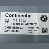 OEM BMW F02 N63 DME ENGINE CONTROL UNIT ECU ONLY MSD85.0 7613202 CONTINENTAL