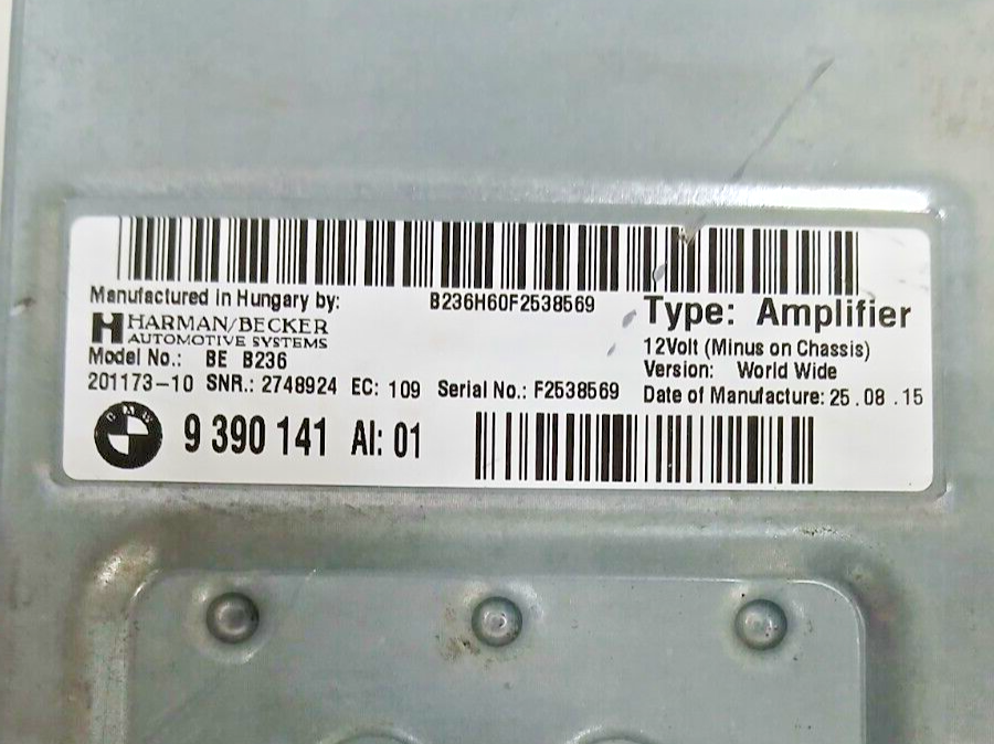 BMW 16-23 G12 , G30, 5 ,7 Series Harman Kardon Top Hifi Audio System Amplifier