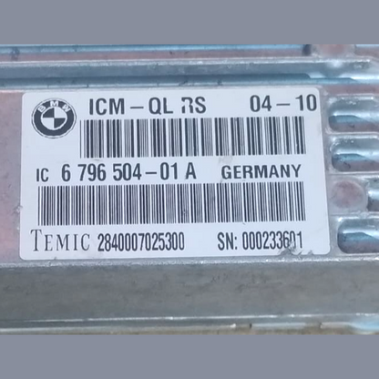BMW 5 SERIES 7 SERIES F07 F01 F02 ICM ECU MODULE INTERIOR CONTROL UNIT 6796504
