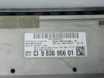 9836956-2019 BMW X5 G05 RHD Audio Head Unit High 3 MGU Module OEM