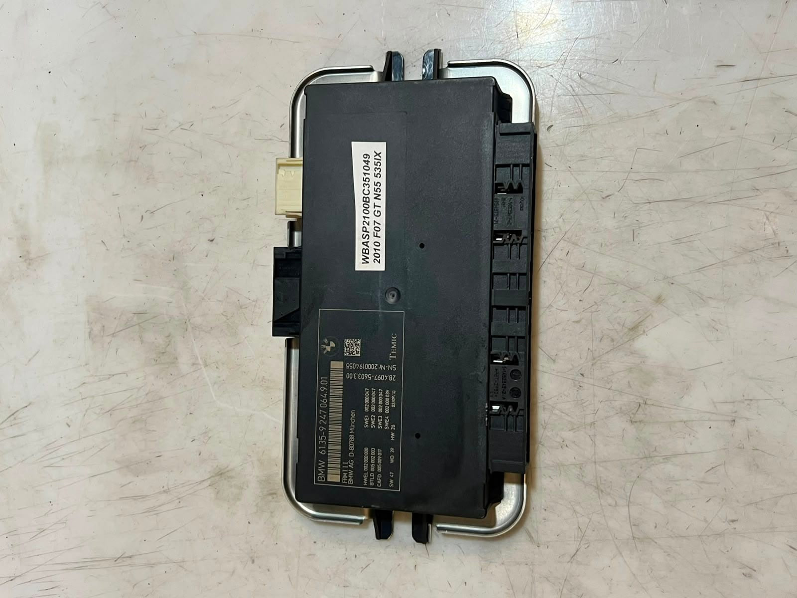 10-17 BMW F07 5' 6' 7' GT F10 F12 F01 F2 535i GT Light Control Module 9247064