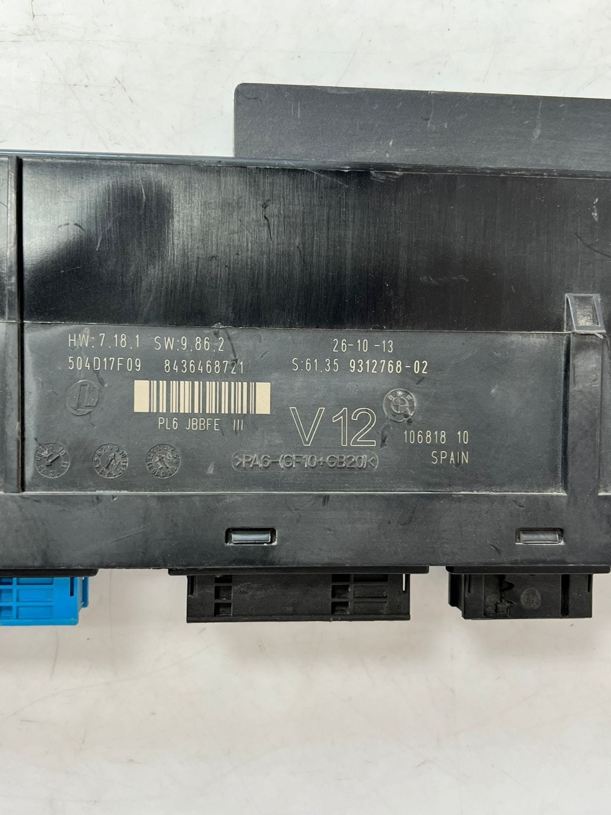 11-16 BMW F06 F10 F11 F12 Electronic Distribution Box Control Unit PN 931276 OEM