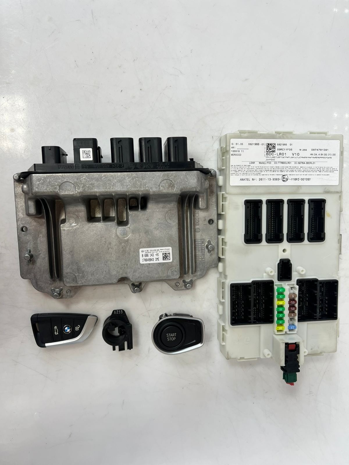 BMW F45 225xe 1.5 B38X Engine Control Unit ECU SET DME+BDC+1KEY 8686143