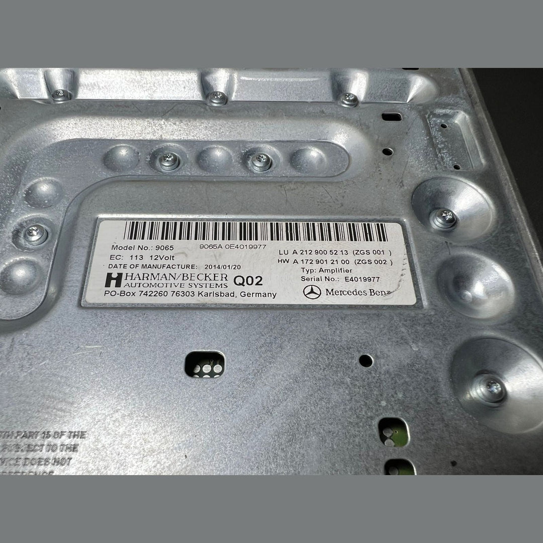 12-14 Mercedes W212 Harman Kardon Audio Sound Amplifier Amp A212 9005213 OEM
