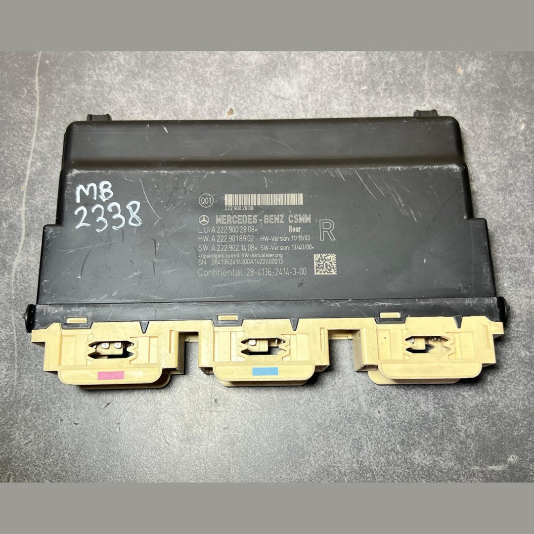 14-18 Mercedes W222 S-Class AMG Rear Right Seat Control Module A222 9002808 OEM