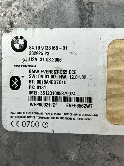 2002-2005 BMW 745i E65 E66 Bluetooth Telematics Control Unit Module 9138168 OEM