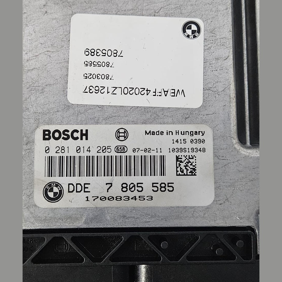OEM BMW X5 E70 M57 ENGINE CONTROL UNIT SET DDE 7805585