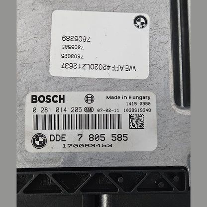 OEM BMW X5 E70 M57 ENGINE CONTROL UNIT SET DDE 7805585