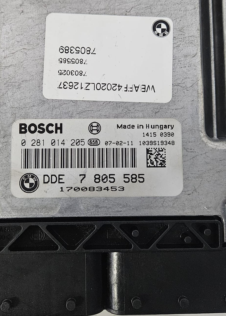 OEM BMW X5 E70 M57 ENGINE CONTROL UNIT SET DDE 7805585