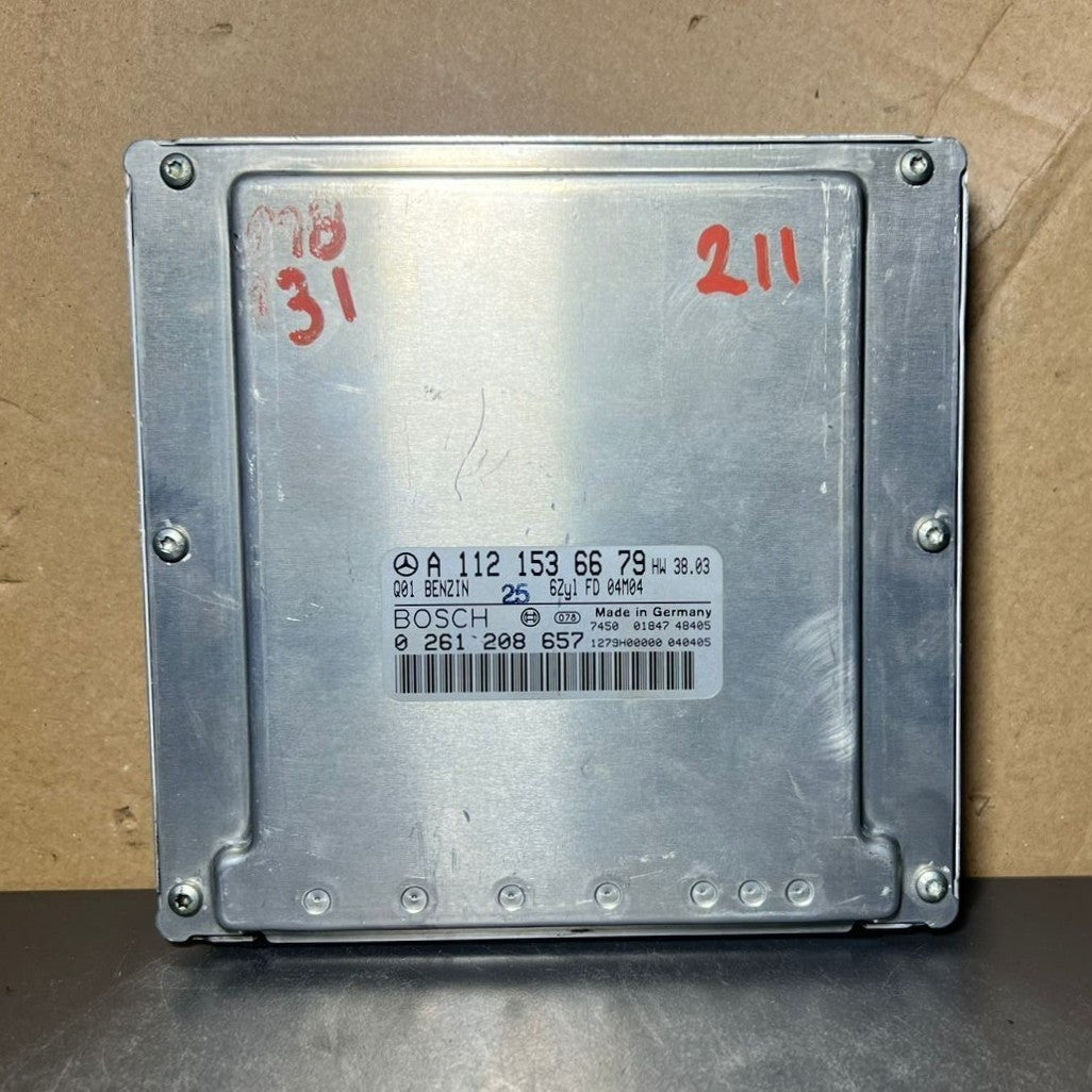 02-09 Mercedes W211 E-Klasse Motorsteuergerät Gerät ECM ECU A112 1536679 OEM