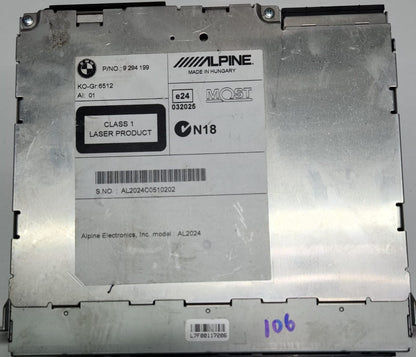 Genuine 2010-2017 BMW X3 CD Radio Head Unit 9294199,1 3 5 Series F10 F11 F20 OEM