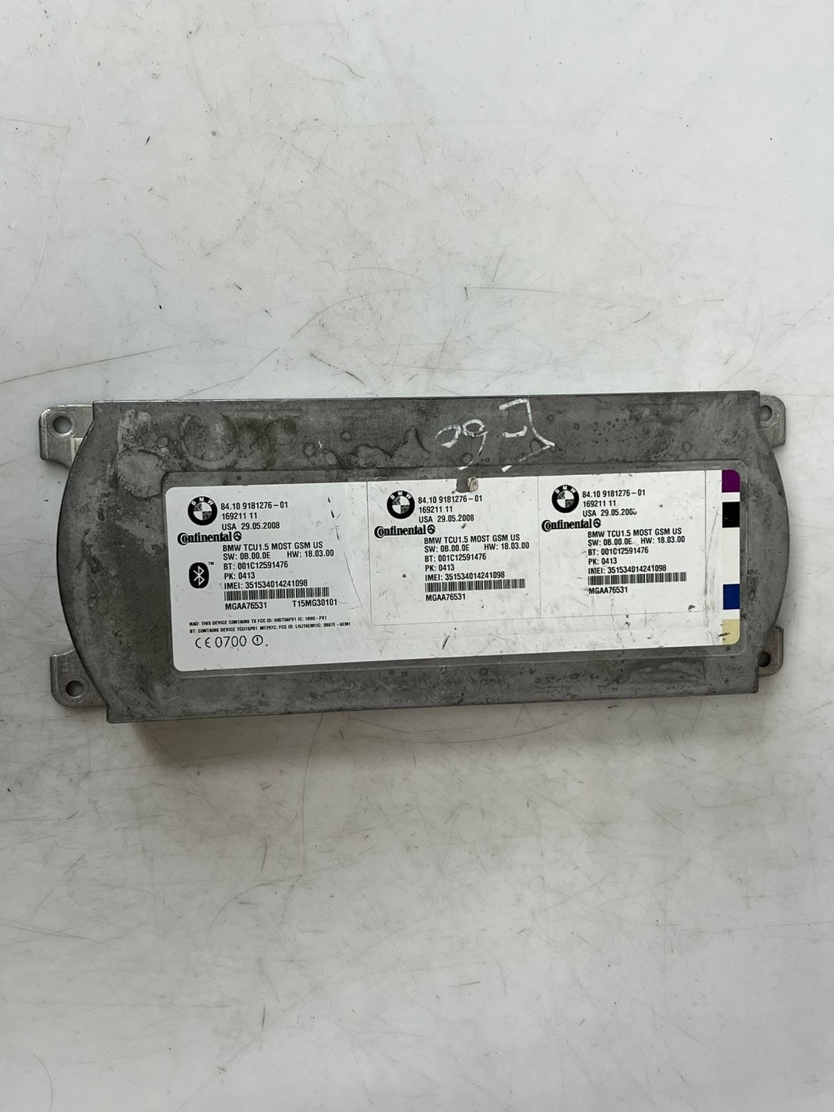 2008-16 BMW 328i E90 E92 E82 E88 Telematics Bluetooth Control Module 9181276 OEM