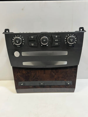 BMW 5 Series E60 E61 N62N Climate Control Unit Chrome Auto 6988504 OEM