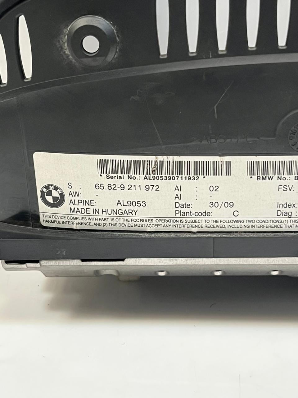 2010 BMW 528i 5 6 Series E60 E61 E63 E64 Navigation Display Screen 9211972 OEM